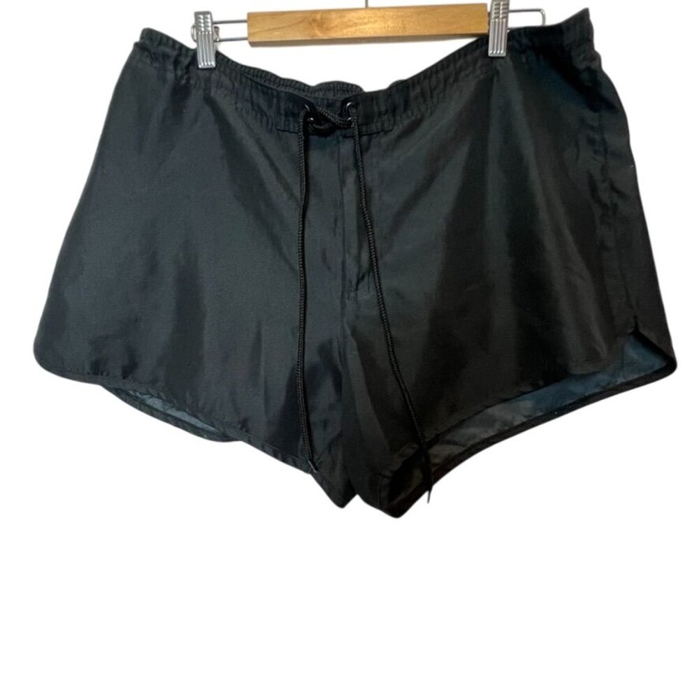 Catalina Womens XL Black Swim Shorts With Adjustable Drawstring & Back Pocket